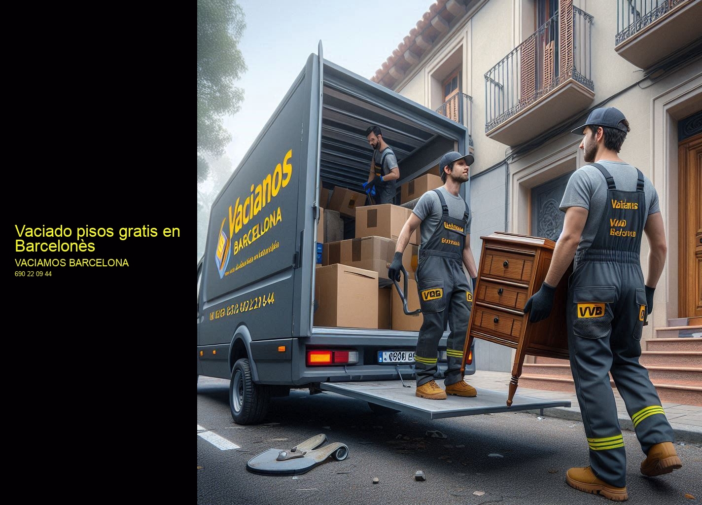 Vaciado pisos gratis en Barcelonès