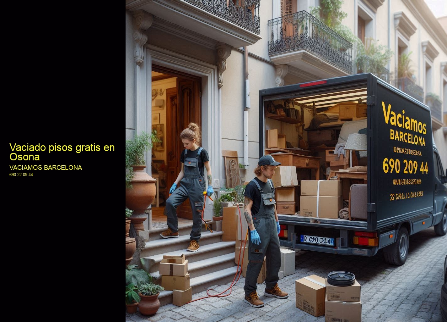 Servicio de mudanzas y vaciado de muebles